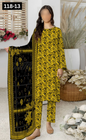 VOL 118 | DS 13 | DIGITAL PRINTED BANADORA LAWN 3PC VOIL LAWN DUPATTA