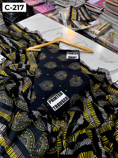 MIRHA LAWN DIGITAL PRINTED 3PC | DS C217 |