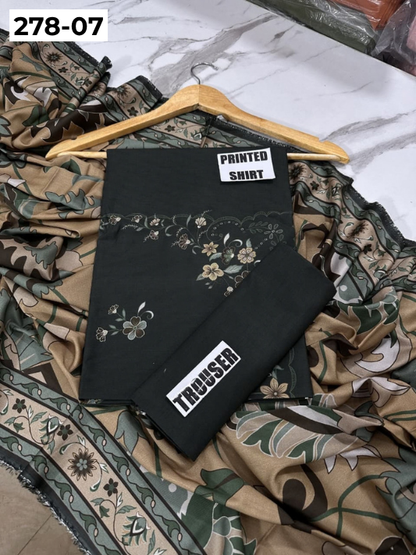VOL 278 | DS 07 | MANNAT BY SHANAYA | DIGITAL PRINTED 3PC STONE VISCOSE SHIRT, PRINTED TROUSER, PRINTED STONE VISCOSE DUPATTA