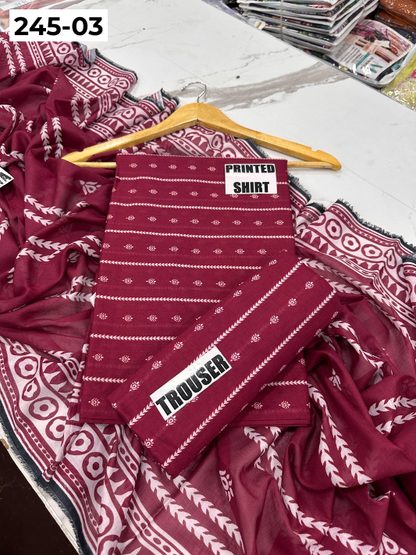 VOL 245 | DS 03 | alkaram | DIGITAL PRINTED LAWN THREE PIECES