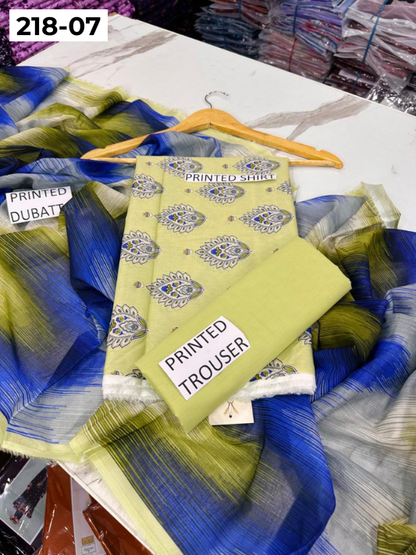 VOL 218 | DS 07 | Madham By Lala | LAWN DIGITAL PRINTED LAWN SHIRT PLAIN TROUSER VOIL LAWN DUPATTA