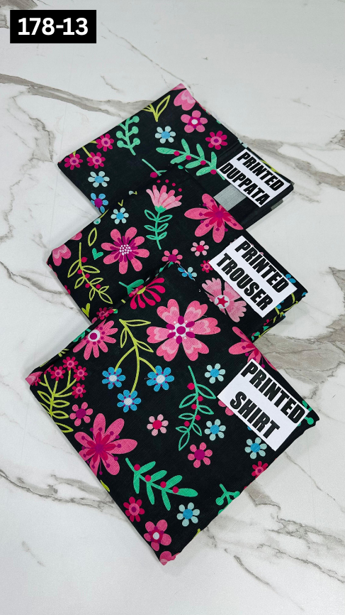 VOL 178 | DS 13 | DIGITAL PRINTED KHADDAR 3PC KHADDAR DUPATTA