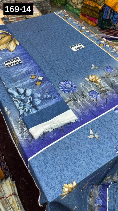 VOL 169 | DS 14 | DIGITAL PRINTED KARANDI 2PC SHIRT DUPATTA COLLECTION