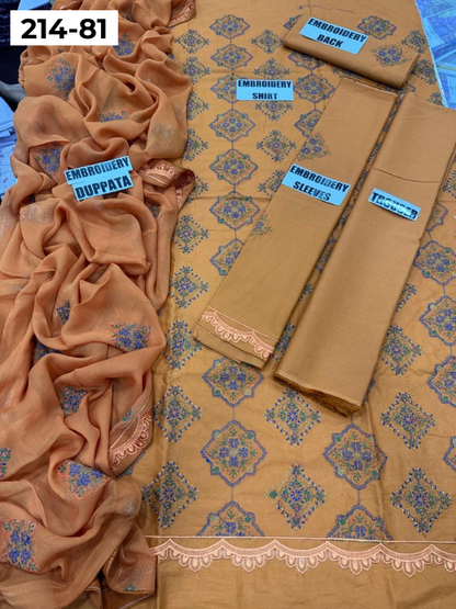 VOL 214 | DS 81 | LAWN LUXURY EMBROIDERED 3PC