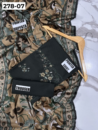VOL 278 | DS 07 | MANNAT BY SHANAYA | DIGITAL PRINTED 3PC STONE VISCOSE SHIRT, PRINTED TROUSER, PRINTED STONE VISCOSE DUPATTA