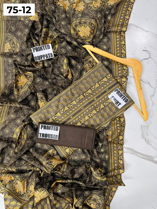 VOL 75 | DS 12 | DIGITAL PRINTED LAWN 3PC LAWN DUPATTA
