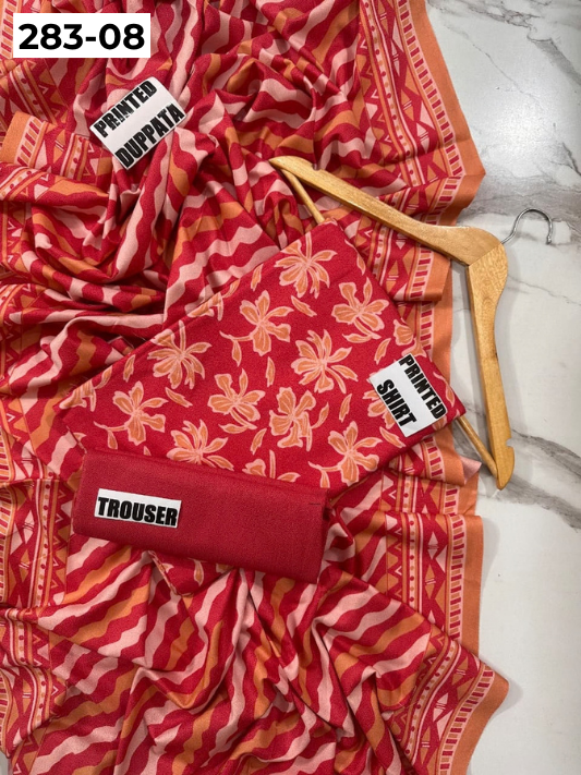 VOL 283 | DS 08 | PREMIUM DHANAK WINTER COLLECTON - DIGITAL PRINTED 3 PIECE SUIT