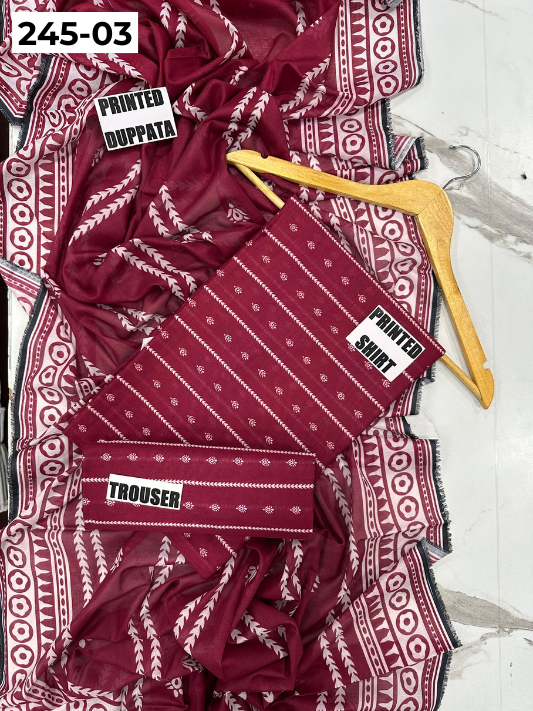 VOL 245 | DS 03 | alkaram | DIGITAL PRINTED LAWN THREE PIECES