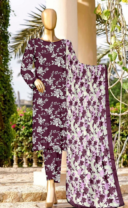 VOL 144 | DS 14 | DIGITAL PRINTED LAWN 3PC VOIL LAWN DUPATTA