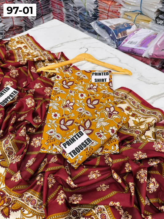 VOL 97 | DS 01 | DIGITAL PRINTED LAWN 3PC LAWN DUPATTA