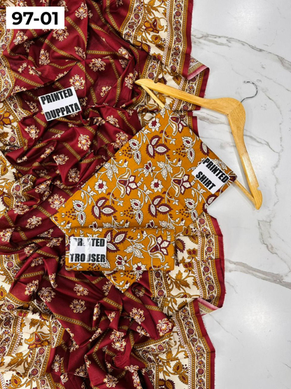 VOL 97 | DS 01 | DIGITAL PRINTED LAWN 3PC LAWN DUPATTA