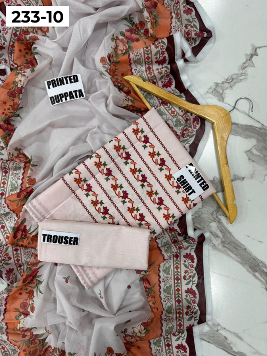 VOL 233 | DS 10 | Coco By Shanaya | DIGITAL PRINTED LAWN THREE PIECES