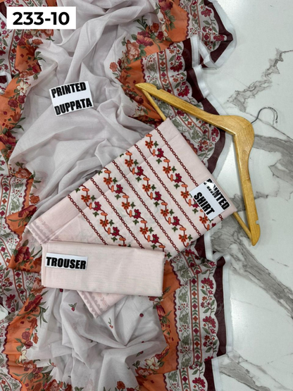 VOL 233 | DS 10 | Coco By Shanaya | DIGITAL PRINTED LAWN THREE PIECES