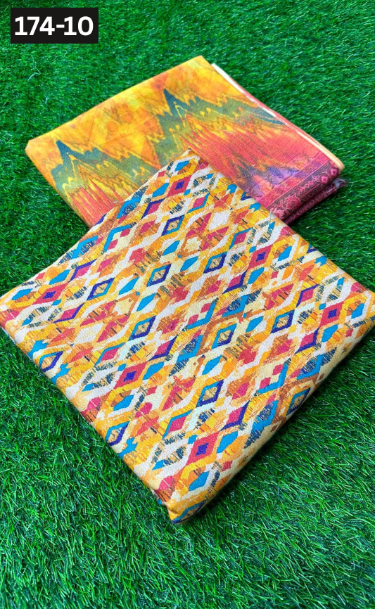 VOL 174 | DS 10 | DIGITAL PRINTED BANA DORA DHANAK 3PC DHANAK BANA DORA DUPATTA