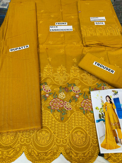 VOL 19 | DS 175 | LAWN EMROIDERED 3PC