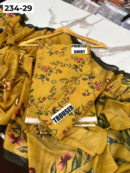 VOL 234 | DS 29 | Baroque | DIGITAL PRINTED LAWN THREE PIECES