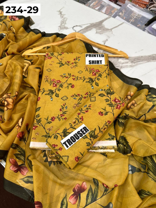 VOL 234 | DS 29 | Baroque | DIGITAL PRINTED LAWN THREE PIECES