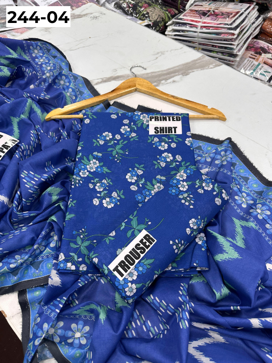 VOL 244 | DS 04 | SAPPHIRE | DIGITAL PRINTED LAWN THREE PIECES