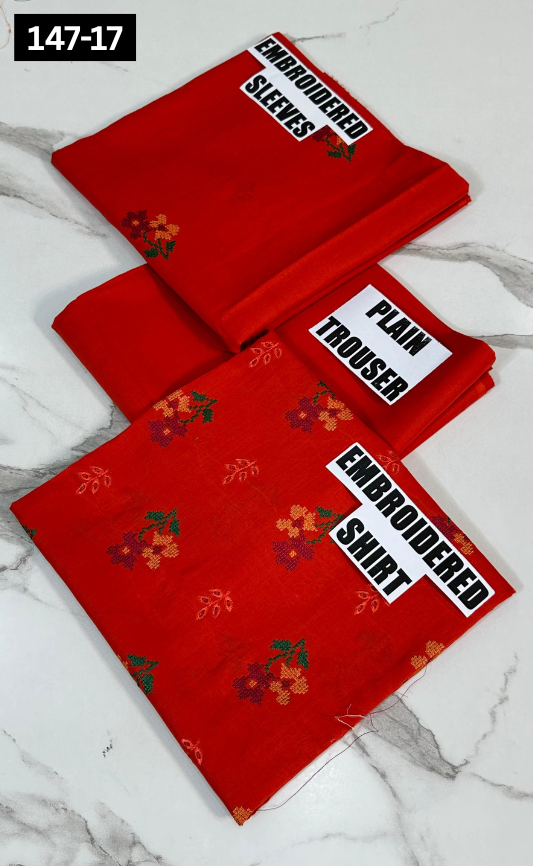 VOL 147 | DS 17 | EMBROIDERED COTTON CAMBRIC 2PC