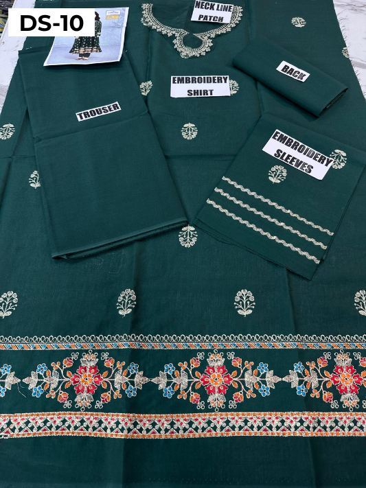 | DS 10-GREEN | KIDS EMBROIDERED LAWN 2PC