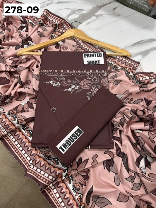 VOL 278 | DS 09 | MANNAT BY SHANAYA | DIGITAL PRINTED 3PC STONE VISCOSE SHIRT, PRINTED TROUSER, PRINTED STONE VISCOSE DUPATTA