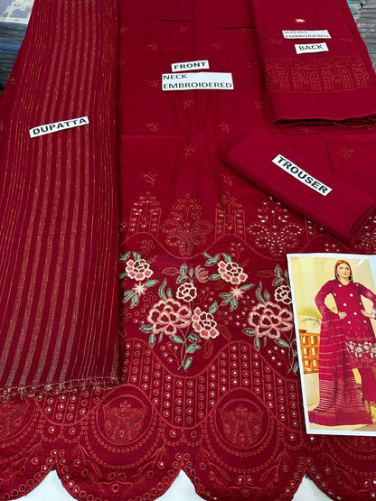 VOL 19 | DS 180 | LAWN EMROIDERED 3PC