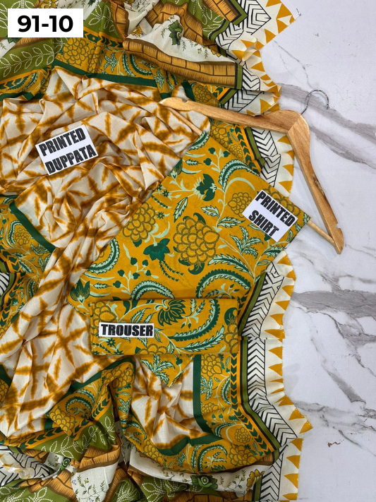 VOL 91 | DS 10 | DIGITAL PRINTED LAWN 3PC LAWN DUPATTA