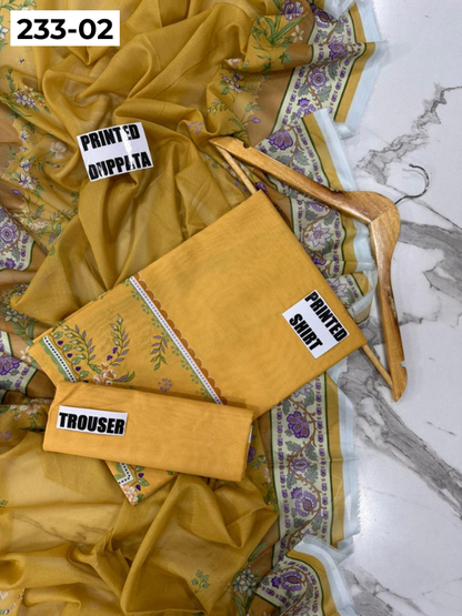 VOL 233 | DS 02 | Coco By Shanaya | DIGITAL PRINTED LAWN THREE PIECES