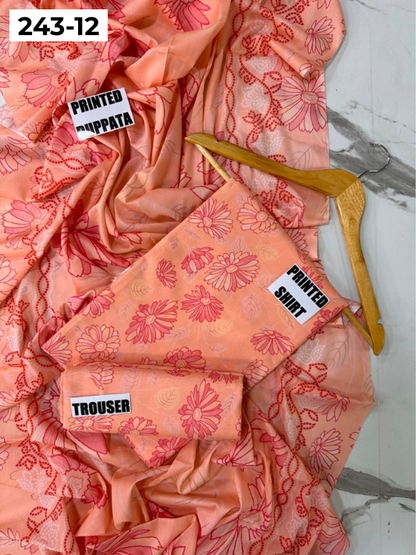 VOL 243 | DS 12 | AlKaram | DIGITAL PRINTED LAWN THREE PIECES