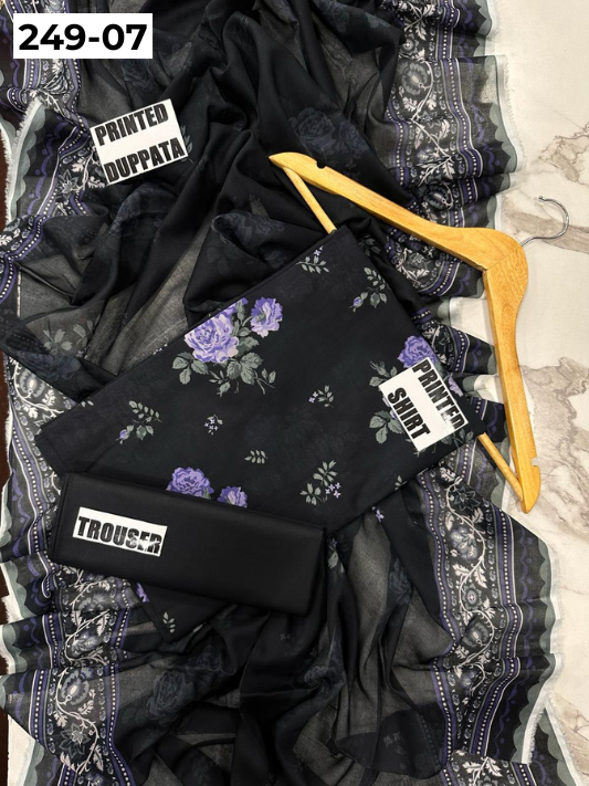 VOL 249 | DS 07 | Momina | DIGITAL PRINTED 3PC LAWN SHIRT, PRINTED TROUSER, PRINTED VOIL DUPATTA
