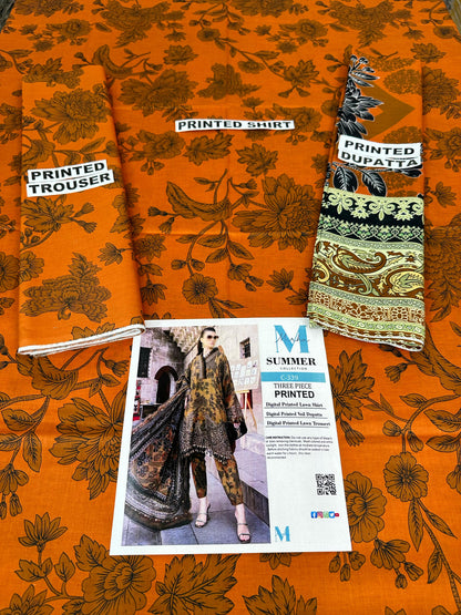 MIRHA | DS C339 | DIGITAL PRINTED LAWN 3PC