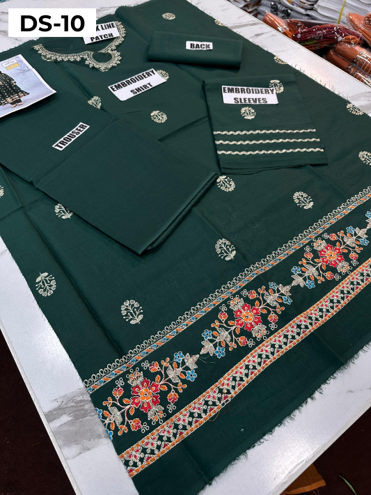 | DS 10-GREEN | KIDS EMBROIDERED LAWN 2PC