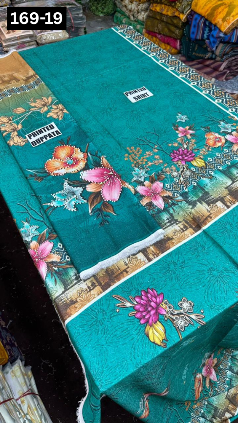 VOL 169 | DS 19 | DIGITAL PRINTED KARANDI 2PC SHIRT DUPATTA COLLECTION