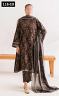 VOL 118 | DS 19 | DIGITAL PRINTED BANADORA LAWN 3PC VOIL LAWN DUPATTA