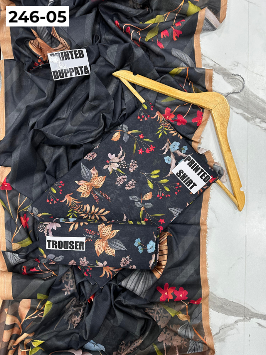 VOL 246 | DS 05 | Bareeze | DIGITAL PRINTED LAWN THREE PIECES