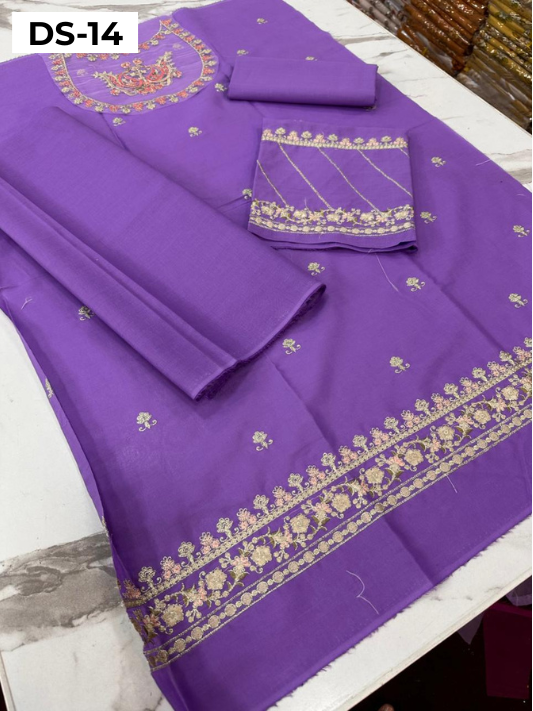 | DS 14-PURPLE | KIDS EMBROIDERED LAWN 2PC