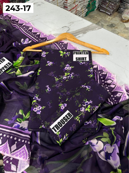 VOL 243 | DS 17 | AlKaram | DIGITAL PRINTED LAWN THREE PIECES