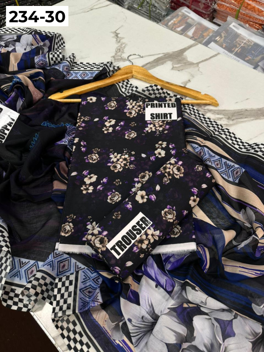 VOL 234 | DS 30 | Baroque | DIGITAL PRINTED LAWN THREE PIECES