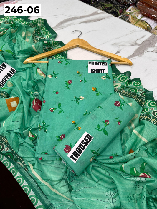 VOL 246 | DS 06 | Bareeze | DIGITAL PRINTED LAWN THREE PIECES
