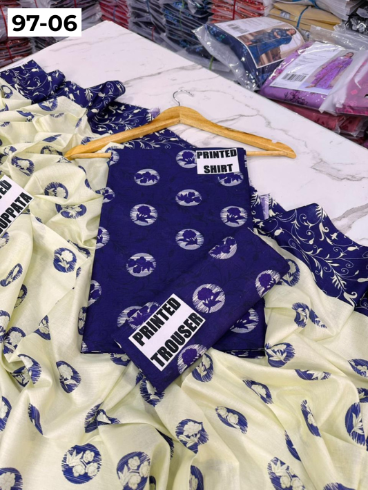 VOL 97 | DS 06 | DIGITAL PRINTED LAWN 3PC LAWN DUPATTA