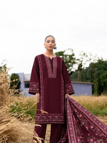 VOL 280 | 01 | WARDA BY SHANAYA | DIGITAL PRINTED 3PC CORDUROY KHADDAR SUIT | PRINTED SHIRT, TROUSER & DUPATTA