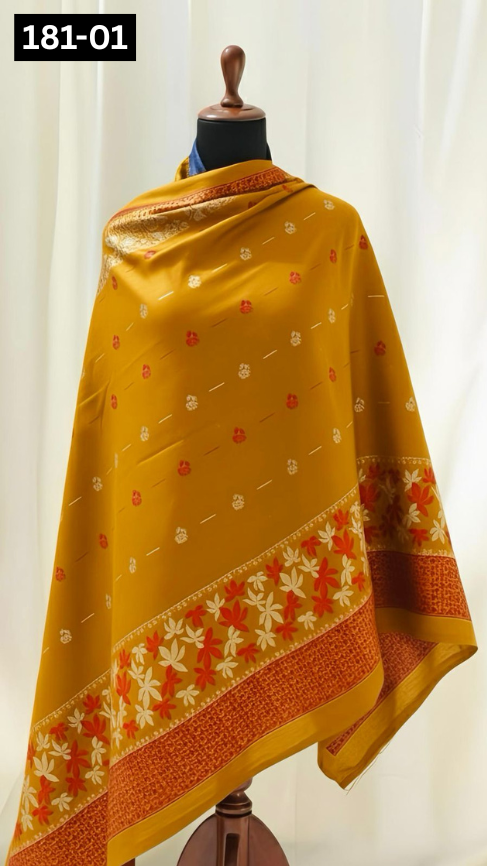 VOL 181 | DS 01 | MULTANI JACQUARD WOOL SHAWL