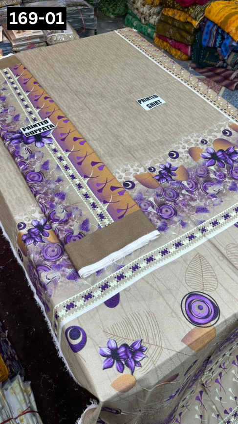 VOL 169 | DS 01 | DIGITAL PRINTED KARANDI 2PC SHIRT DUPATTA COLLECTION