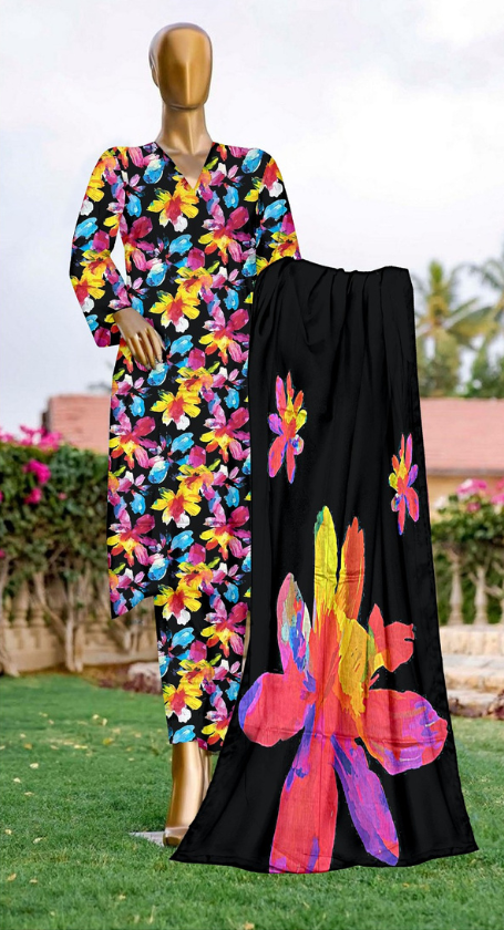 VOL 138 | DS 31 | DIGITAL PRINTED LAWN 3PC VOIL LAWN DUPATTA