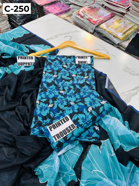 MIRHA LAWN DIGITAL PRINTED 3PC | DS C250 |