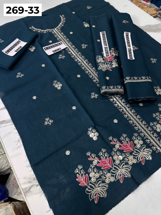 Vol-269 | DS 33 | KIDS EMBROIDERED LAWN 2PC