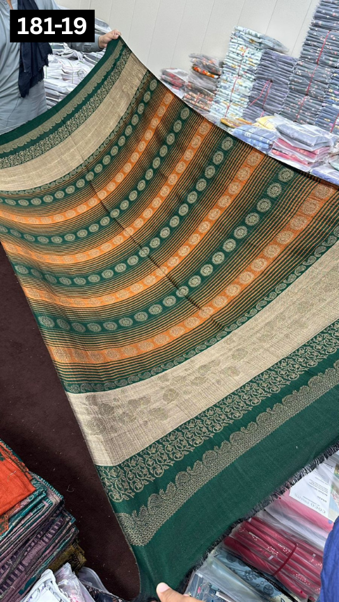 VOL 181 | DS 19 | MULTANI JACQUARD WOOL SHAWL