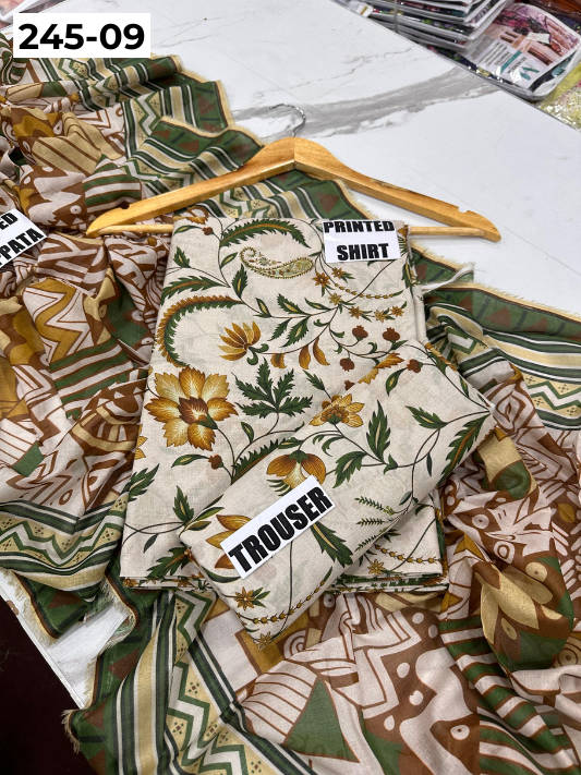 VOL 245 | DS 09 | alkaram | DIGITAL PRINTED LAWN THREE PIECES