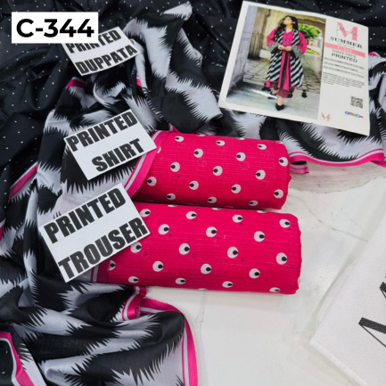 MIRHA | DS C344 | BANA DORA DIGITAL PRINTED LAWN 3PC