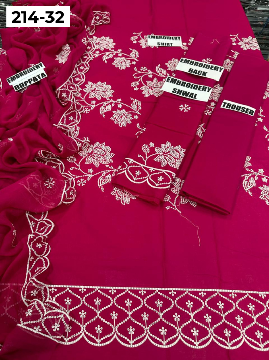 VOL 214 | DS 32 | LAWN LUXURY EMBROIDERED 3PC